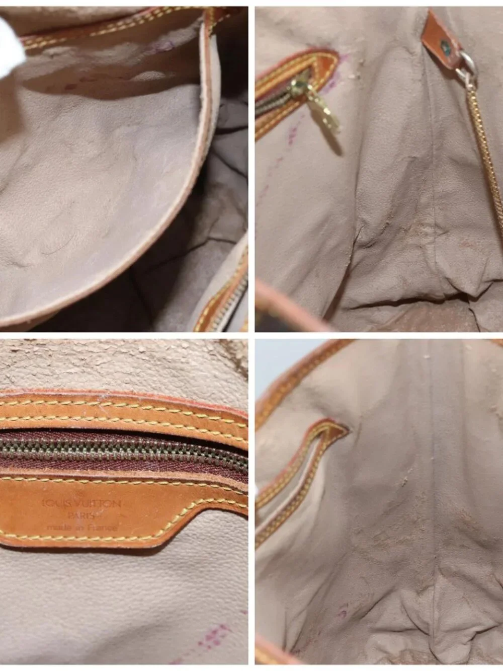 LOUIS VUITTON Monogram Bucket GM Shoulder Bag M42236 LV Auth